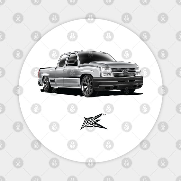 chevy silverado Magnet by naquash